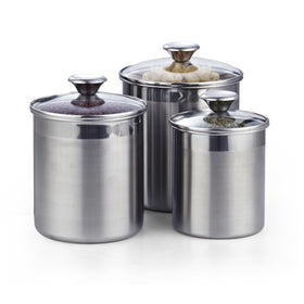 Cooks Standard Stainless Steel Food Jar Storage Canister Set Large 4-P