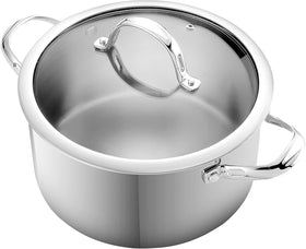 Cooks Standard 18/10 Stainless Steel Stockpot 6-Quart, Classic Deep Cooking  Pot Canning Cookware Dutch Oven Casserole with Stainless Steel Lid, Silver  - Yahoo Shopping