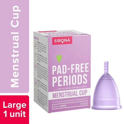 DALUCI Reusable menstrual cup large size for Women – Large size with Pouch,  Ultra Soft, Pad Free Periods with No Rashes, Leakage or Odour, Protection  Upto 8-10 hours : : Health 