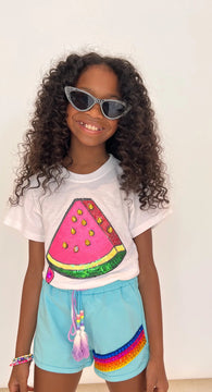 WATERMELON SEQUIN TEE