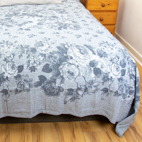 linen bed throw