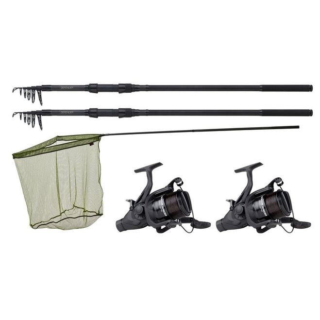 JRC Defender Rod & Reel Combo - 12ft 3 Piece Rod, Avocast 6000