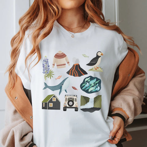 Geschenkidee island Weihnachtsgeschenk island travel north gift idea Iceland gift idea Iceland souvenir shirt geschenkidee island shirt Travel Gift iceland Outdoor Shirt Iceland Adventure shirt north Skandinavien Shirt Tshirt Island Reise cottagecore travel shirt
