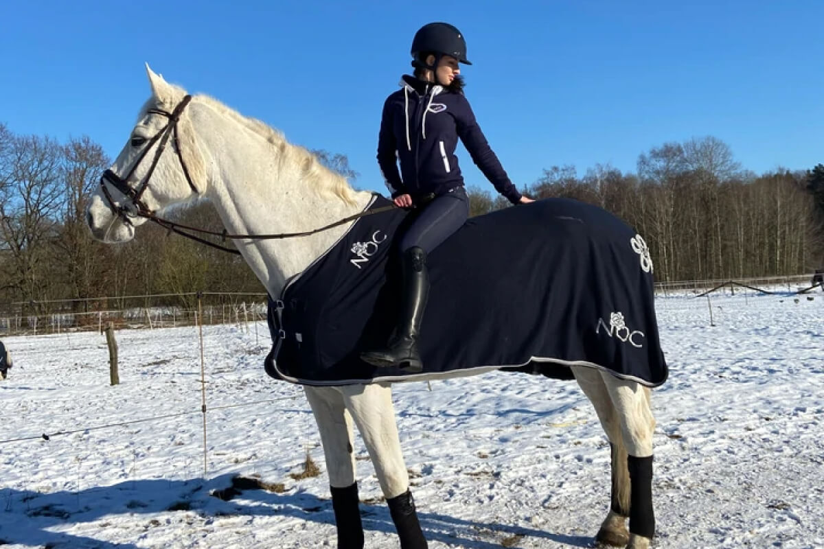 Pferd mit Abschwitzdecke - PegaNatur