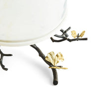 Load image into Gallery viewer, Butterfly Ginkgo Cake Stand with Dome
