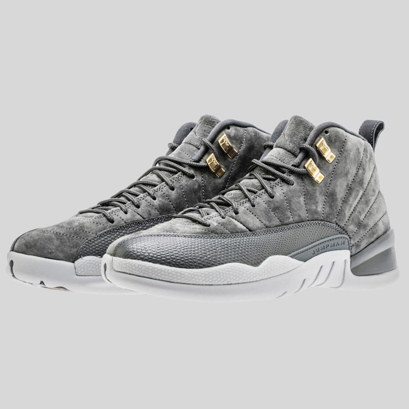 jordan 12 gray wolf