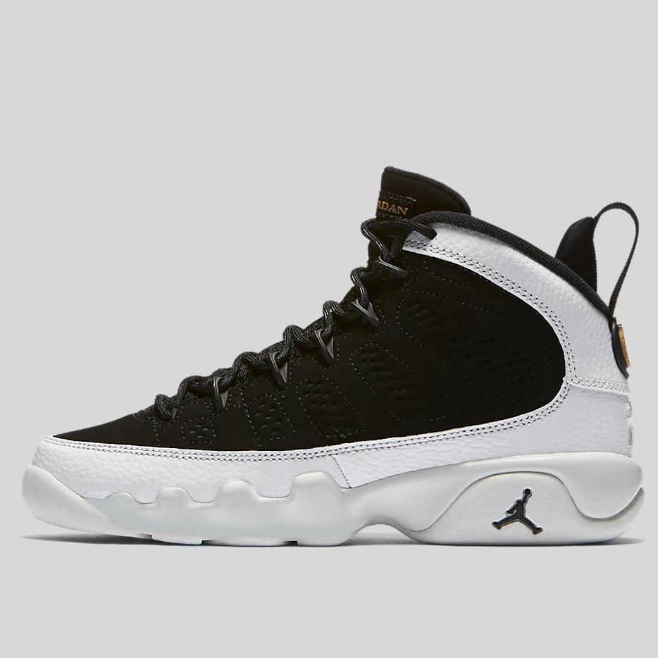 jordan 9 black and gold