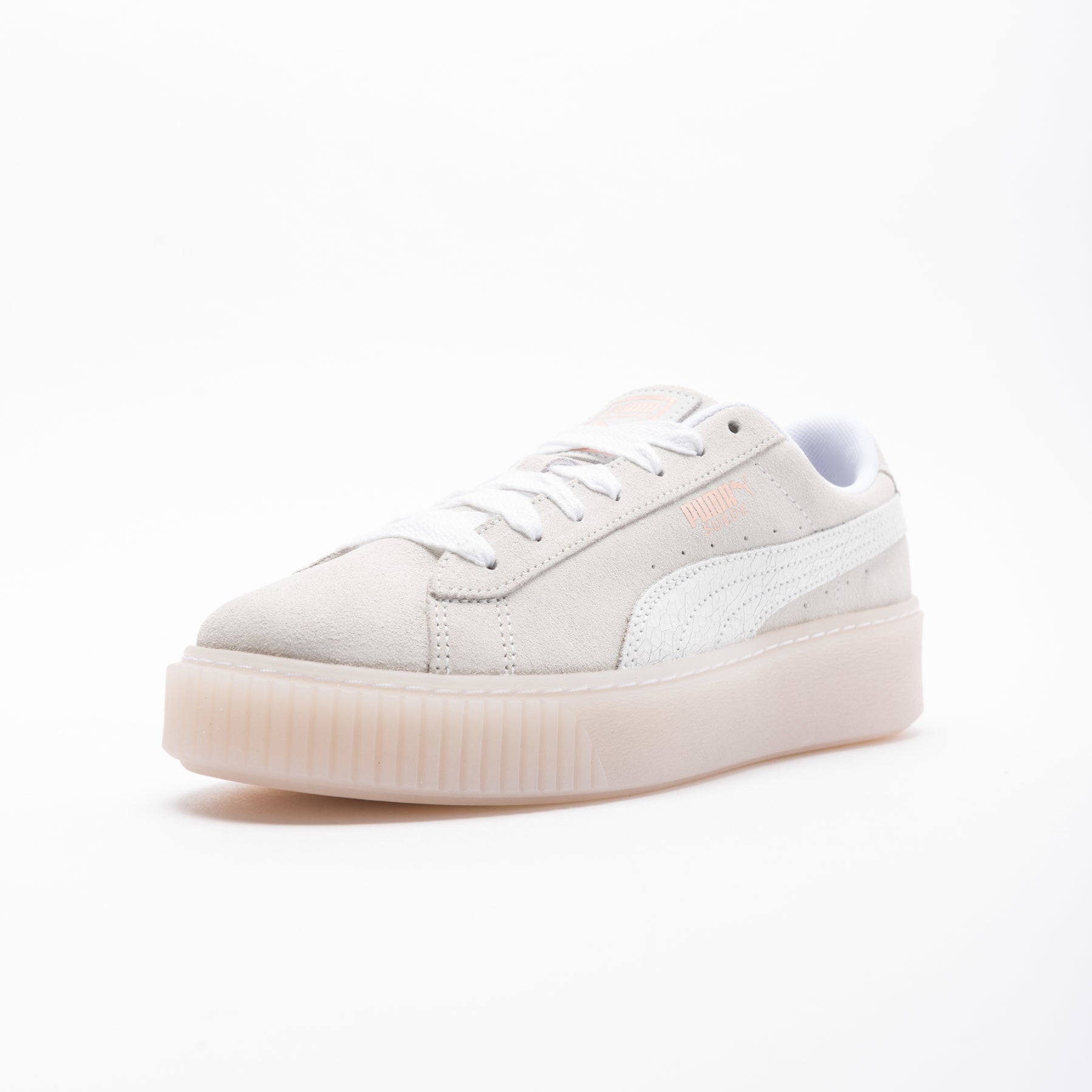 puma white platform shoes