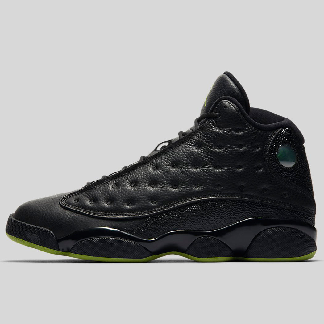 jordan 13 black with green