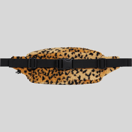 Supreme FW17 Leopard Fleece Waist Bag Yellow (supreme-leowaisbag-yel) | KIX-FILES