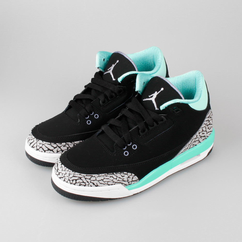 Nike Air Jordan 3 Retro GG (GS) Tiffany Black Bleached Turquoise  (441140-045) | KIX-FILES