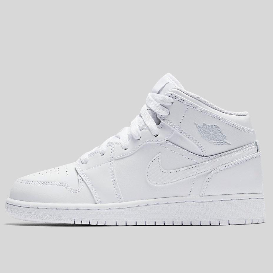 air jordan 1 mid white pure platinum