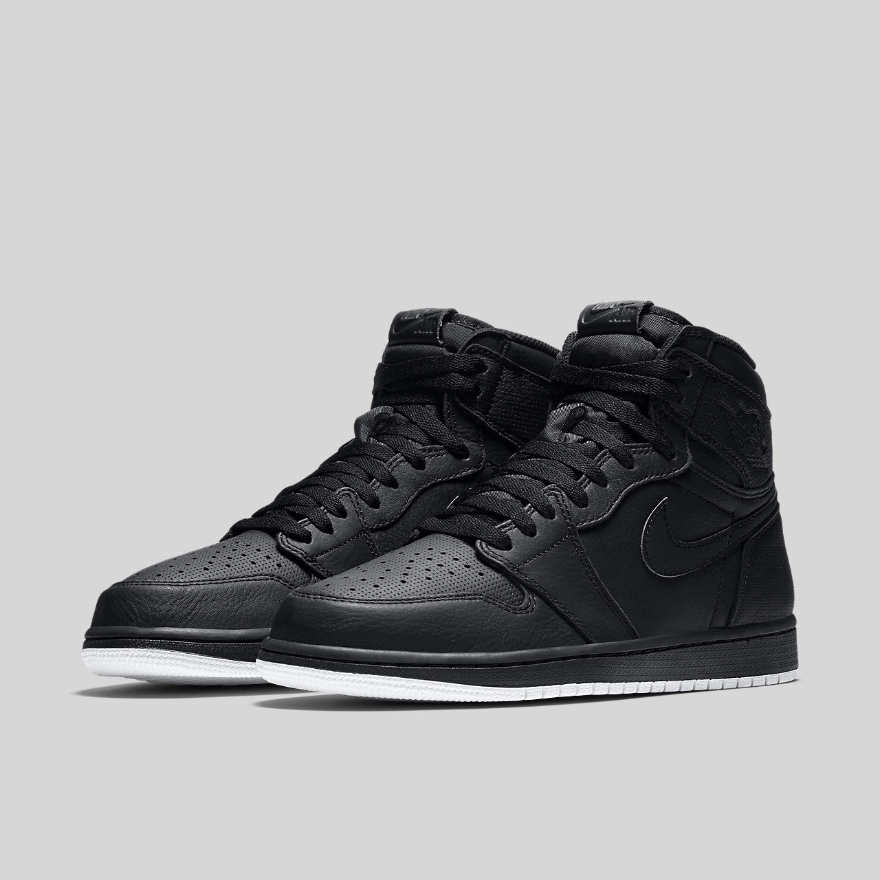 jordan 1 perforated black