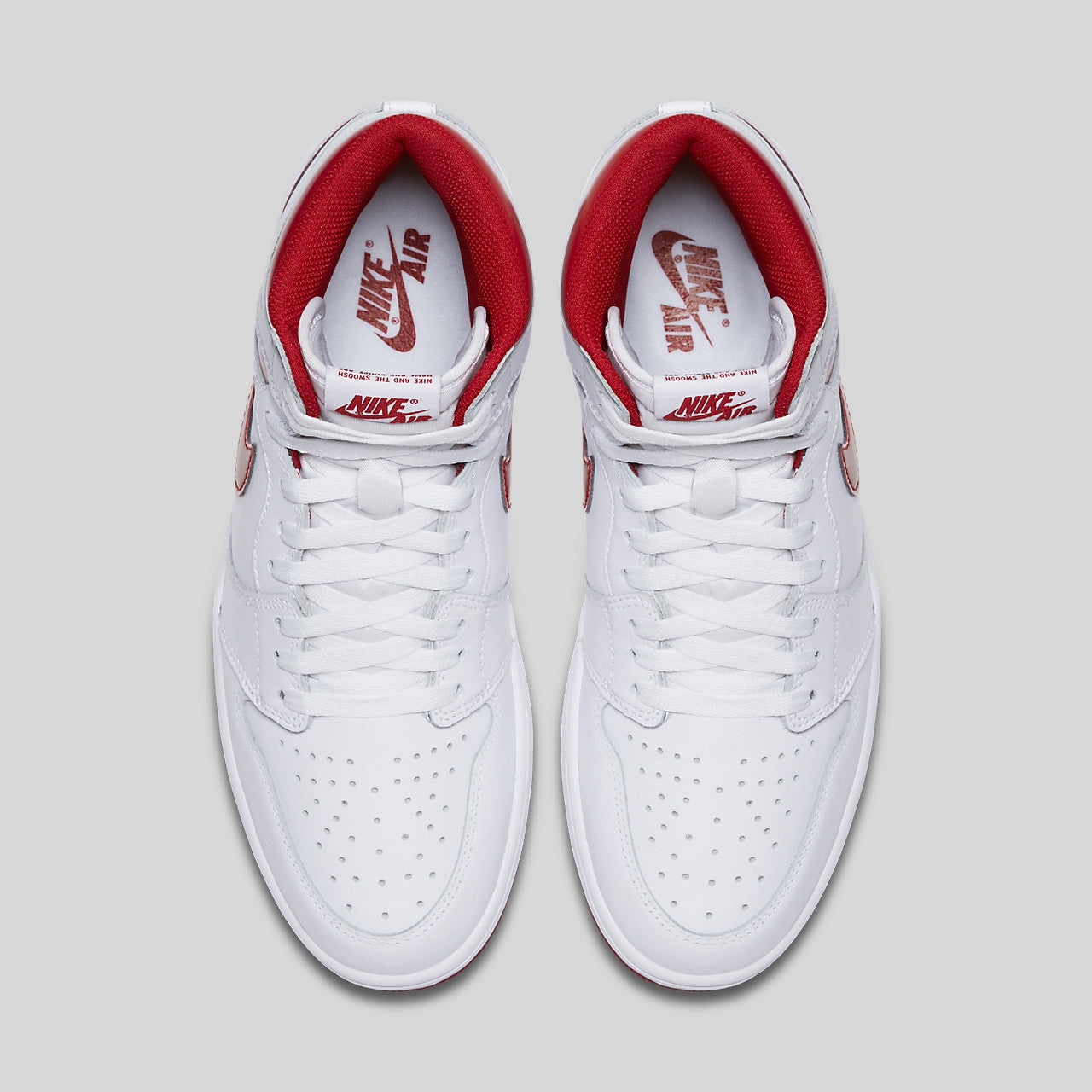 white metallic red jordan 1