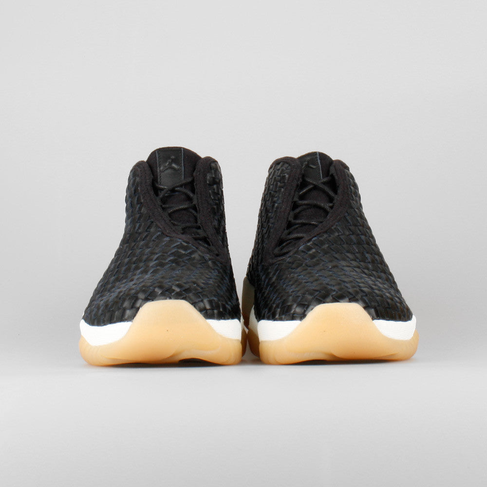 jordan future black leather