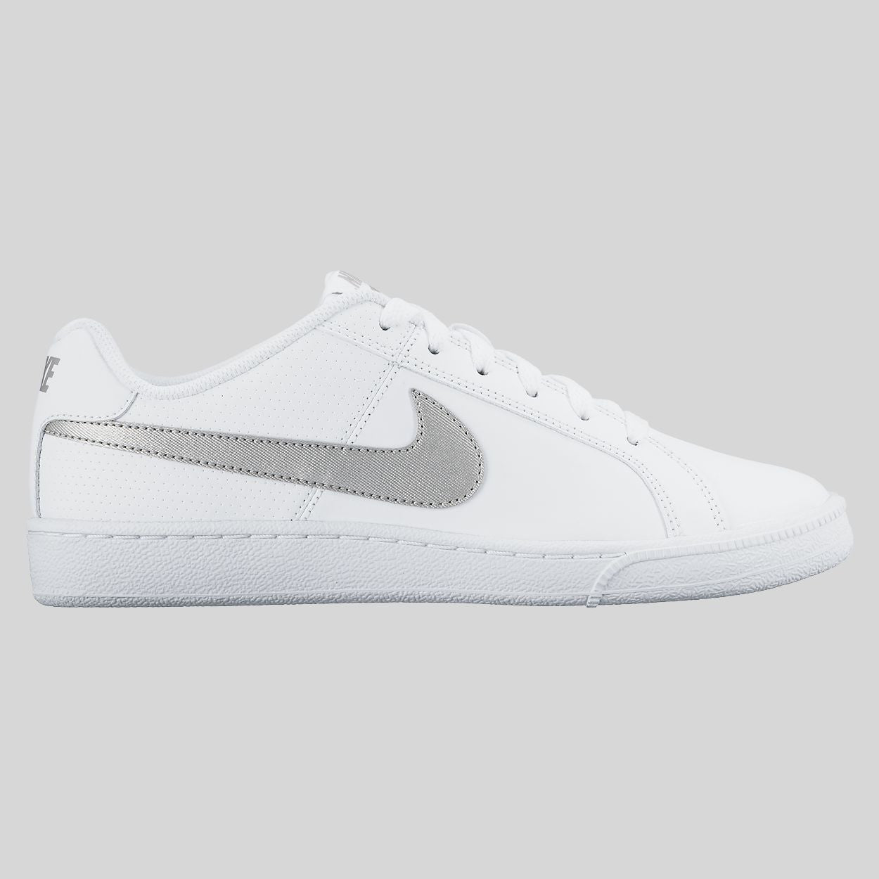 nike court royale white metallic silver