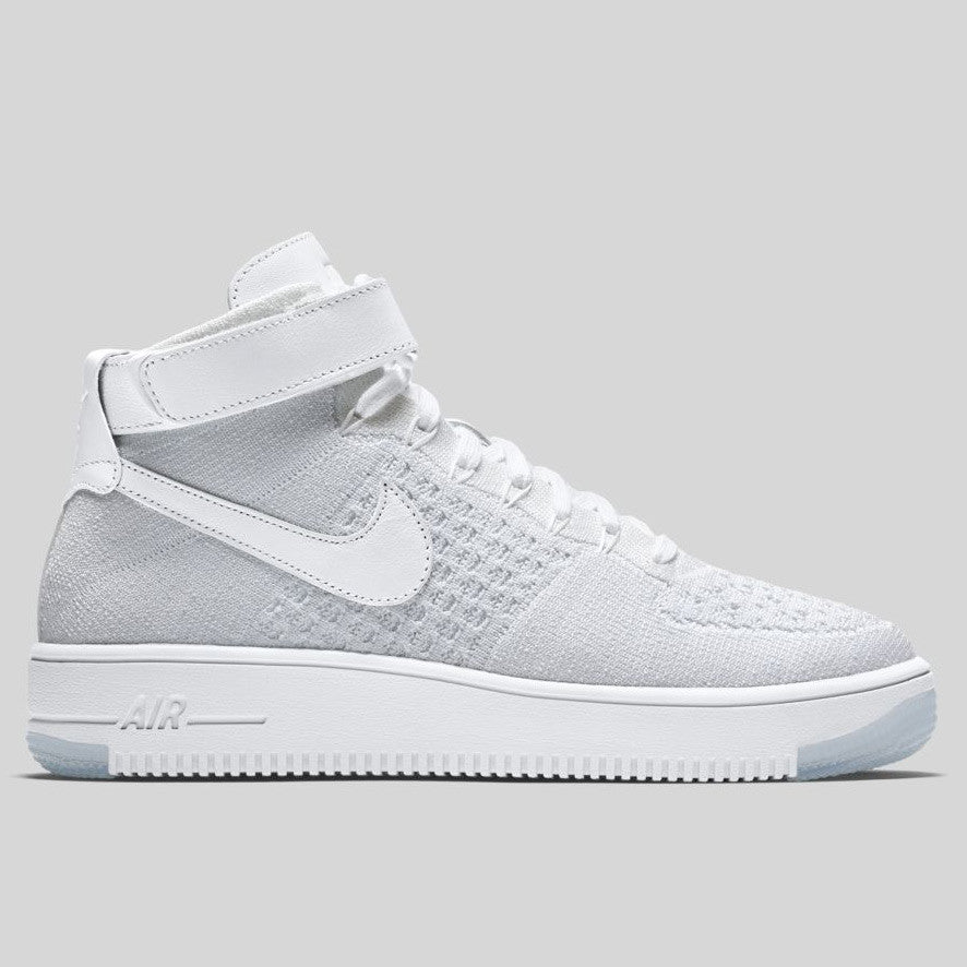 nike air force 1 flyknit triple white