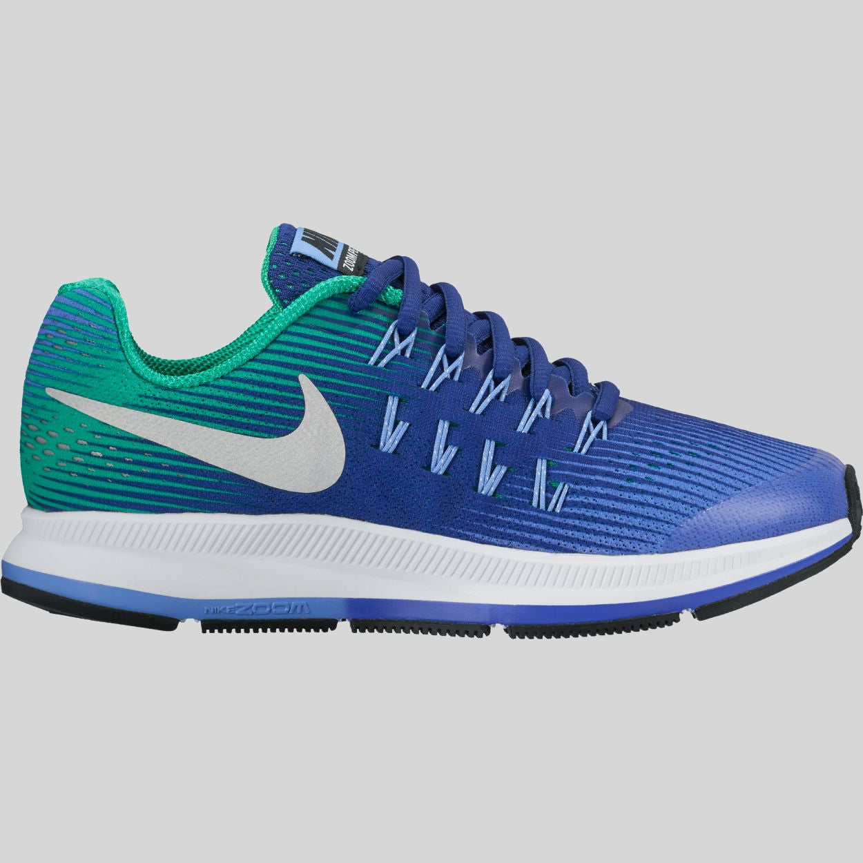 Nike Zoom Pegasus 33 (GS) Paramount Blue Metallic Silver (834316-403) |  KIX-FILES