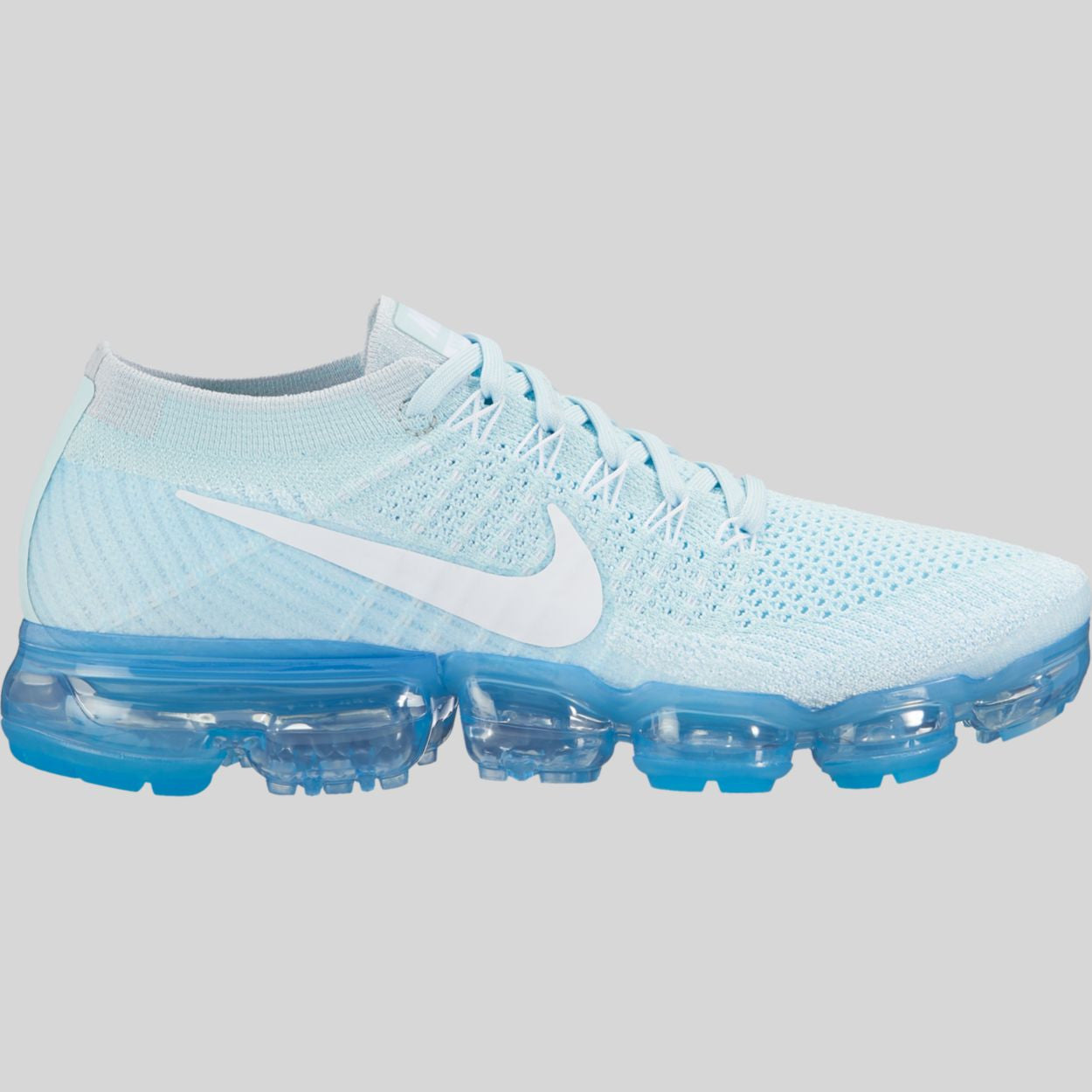 vapormax flyknit blue and white