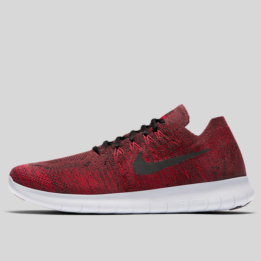 nike free run flyknit red