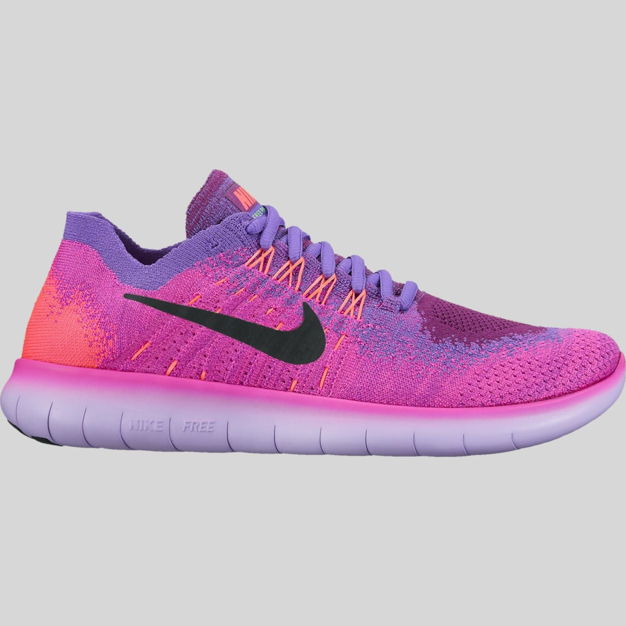 nike free rn flyknit pink