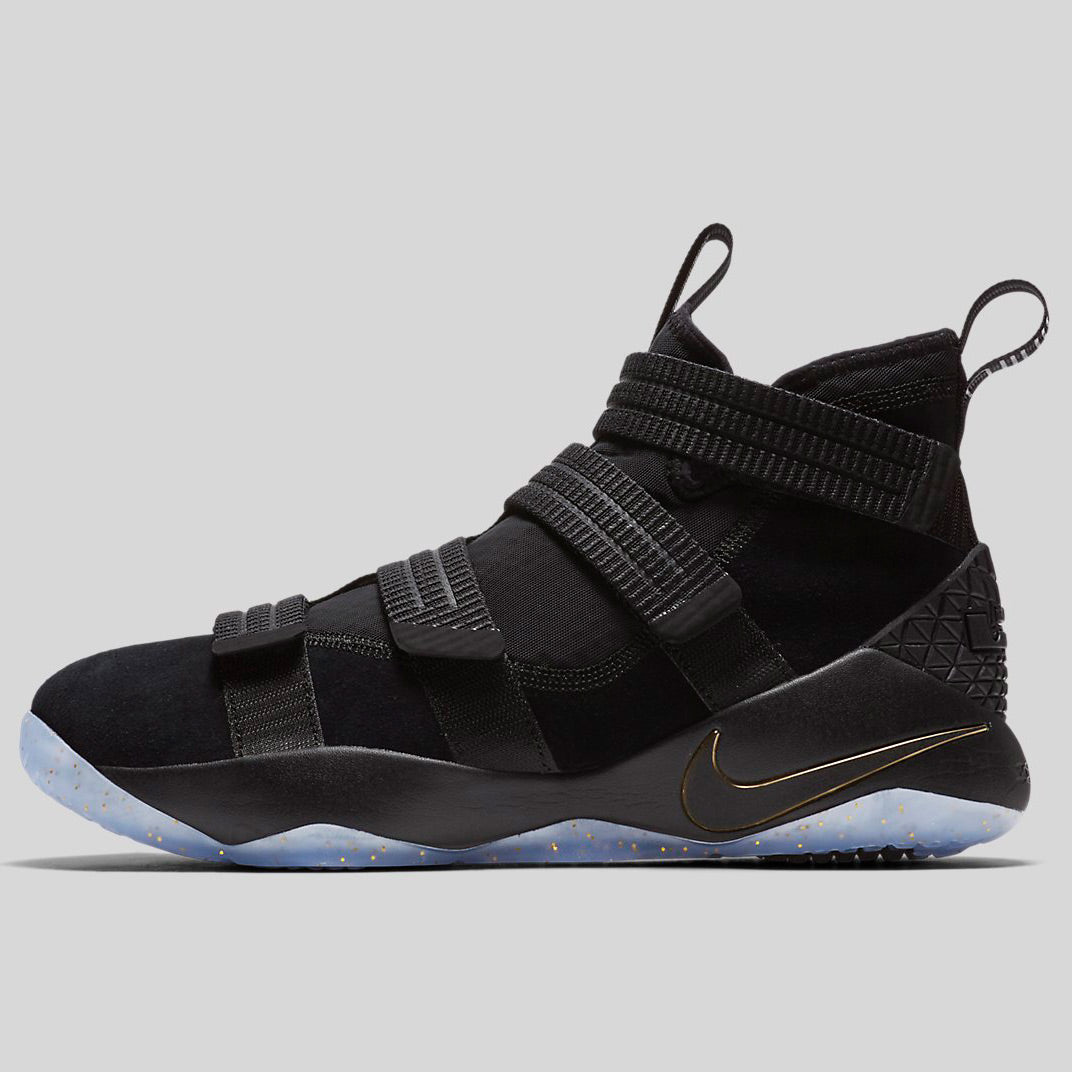 nike lebron soldier 11 black and gold