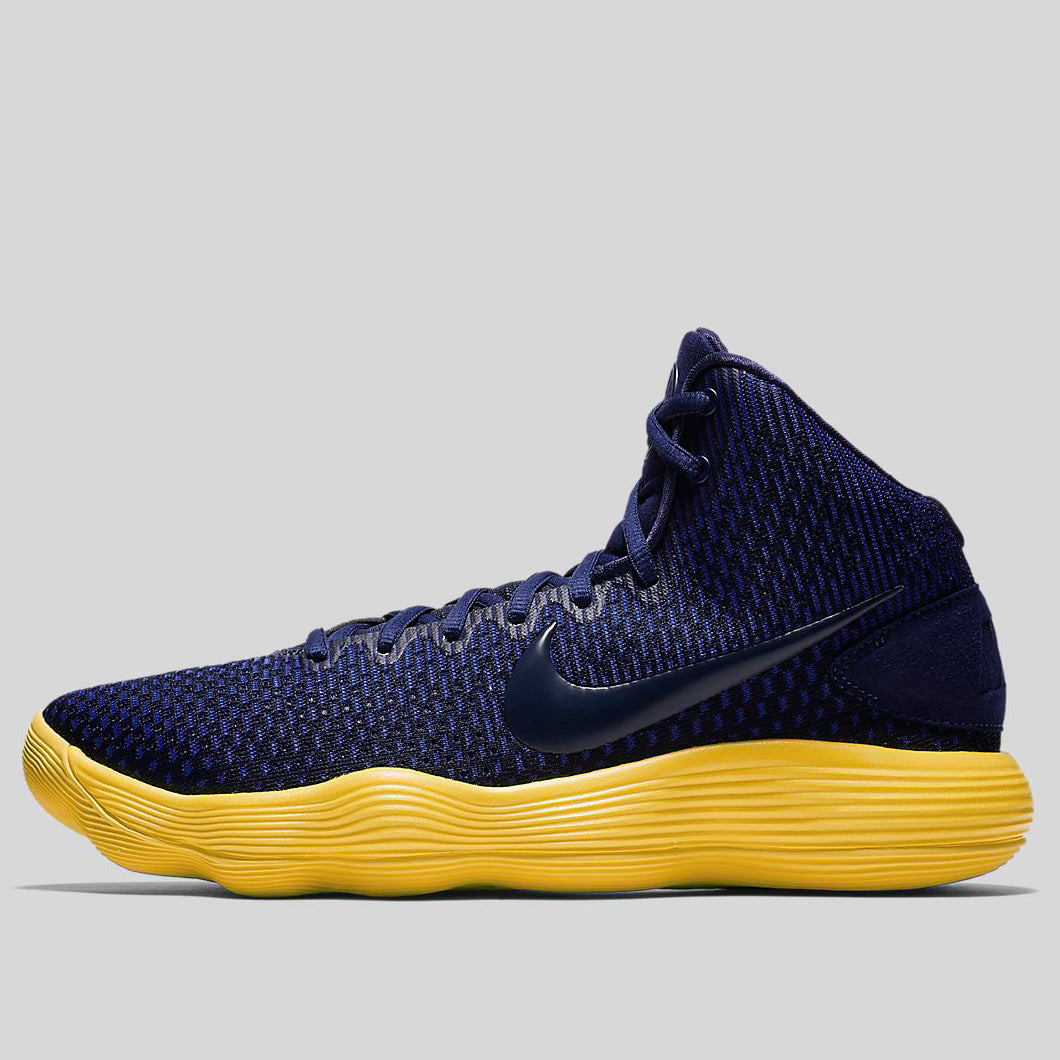 nike hyperdunk blue and yellow