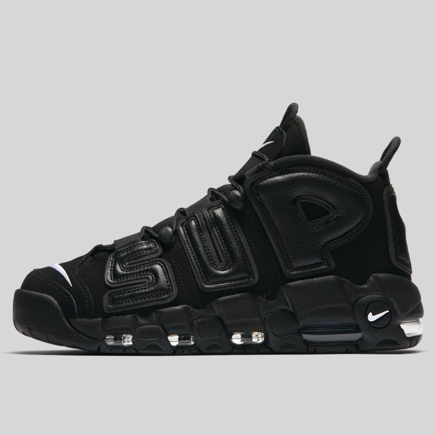 supreme uptempo black and white