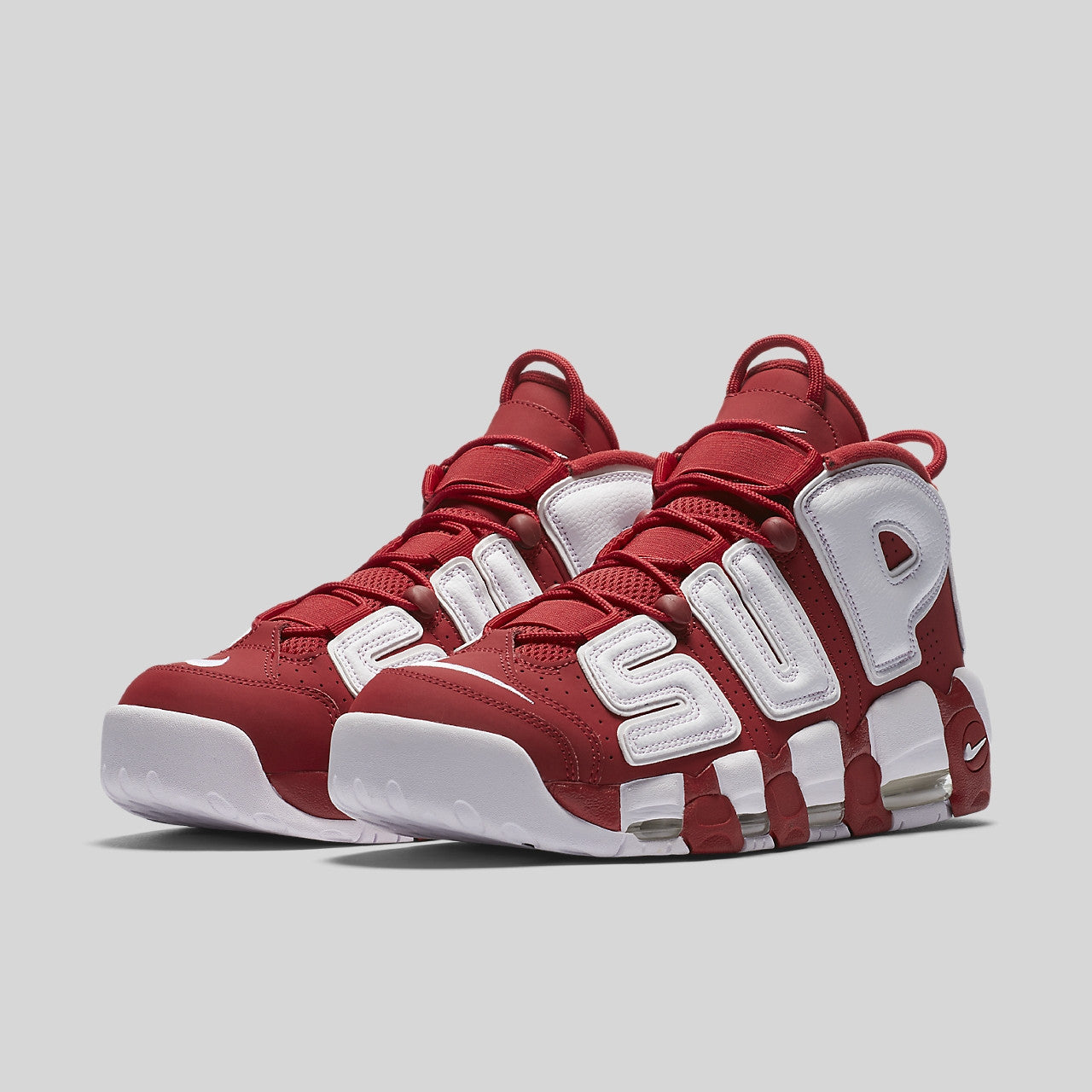 supreme x nike air more uptempo sneakers