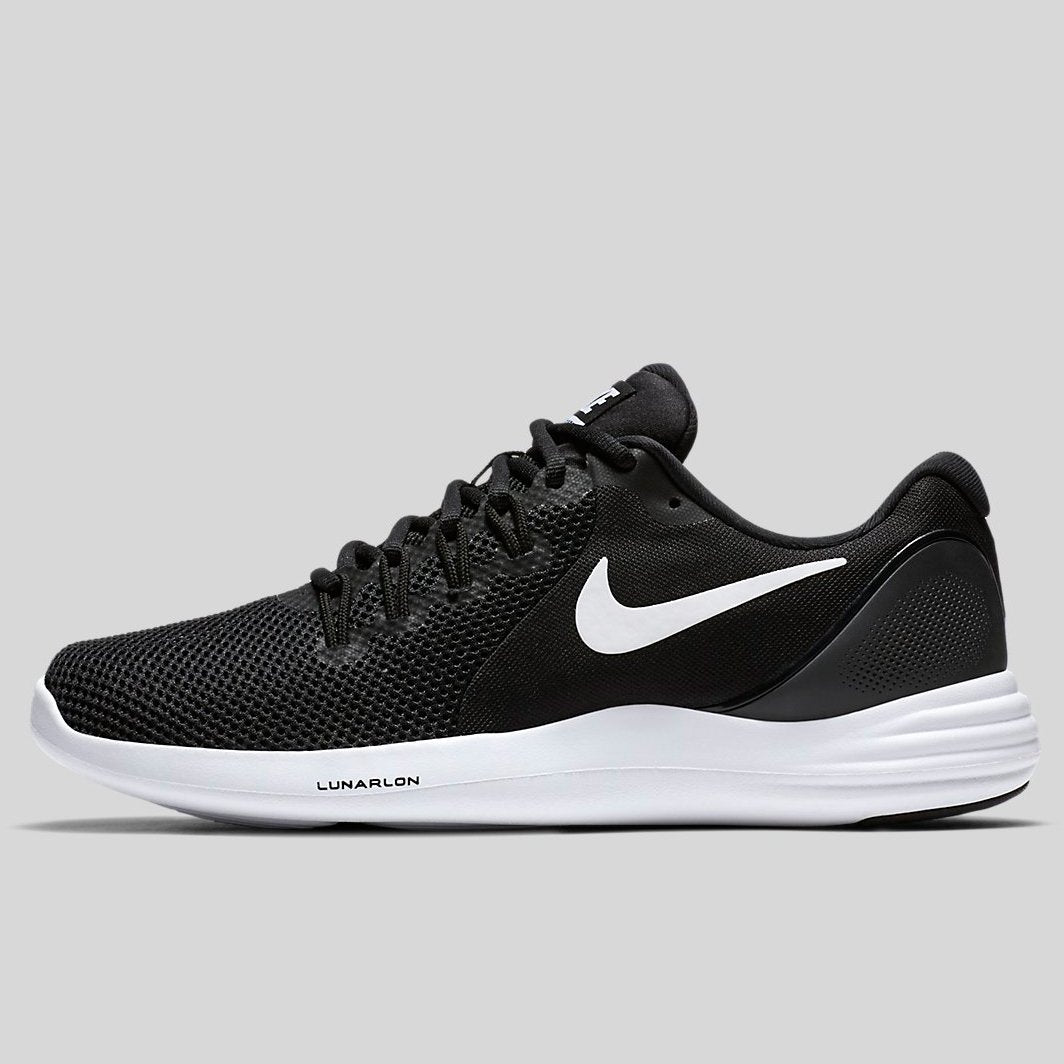 nike lunar black and white