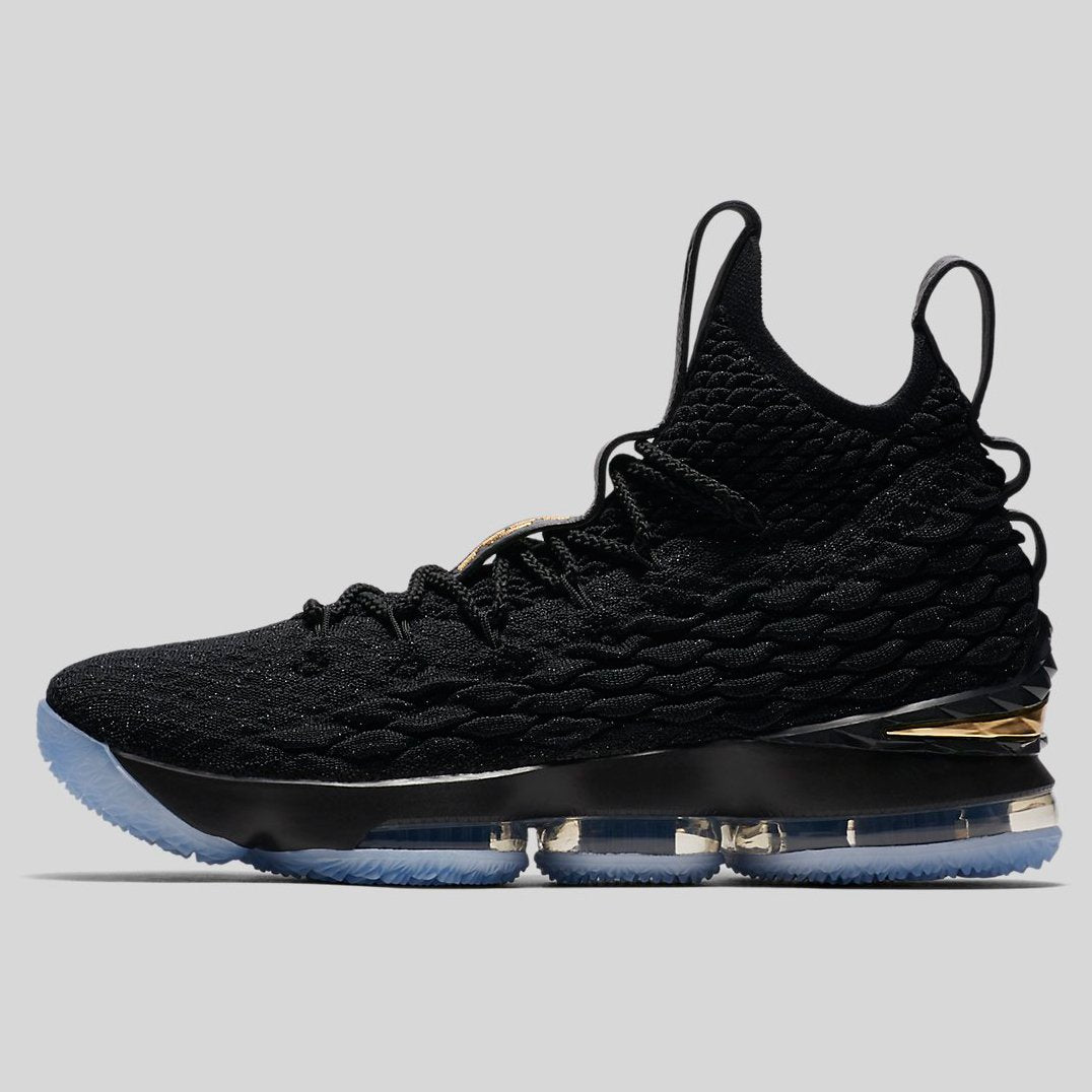 nike lebron gold black