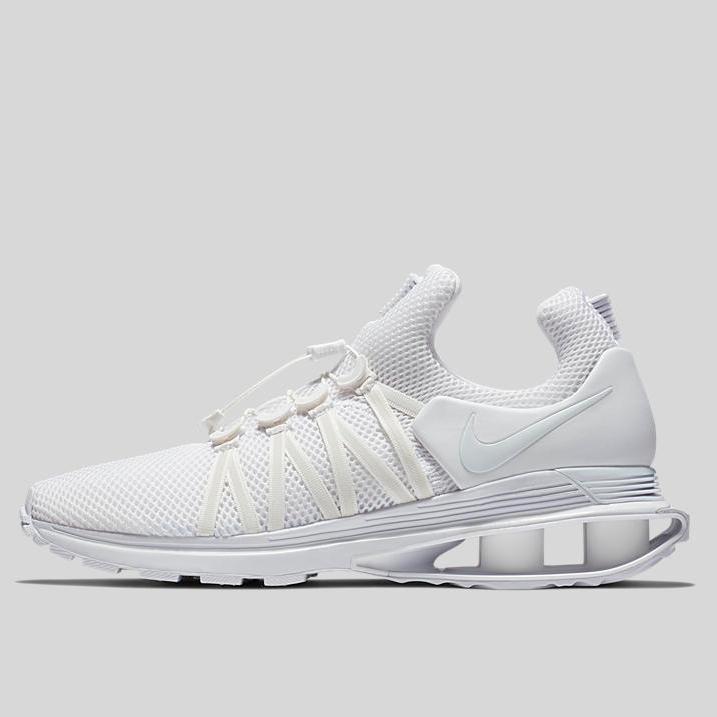 nike shox all white