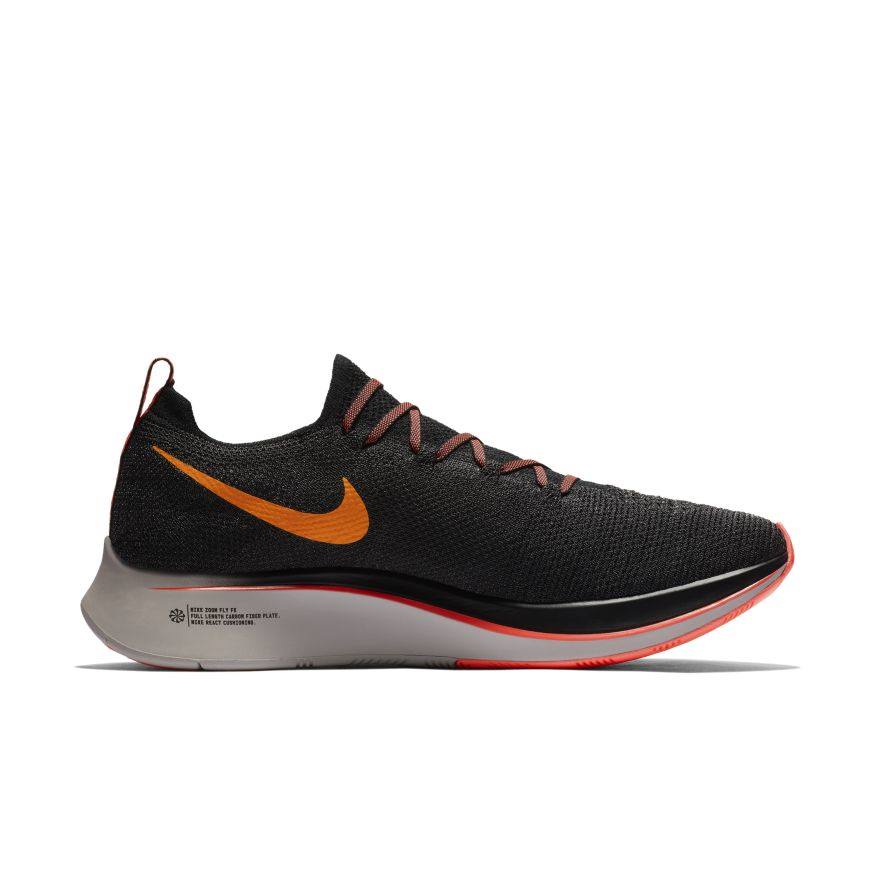 nike zoom fly flyknit black orange