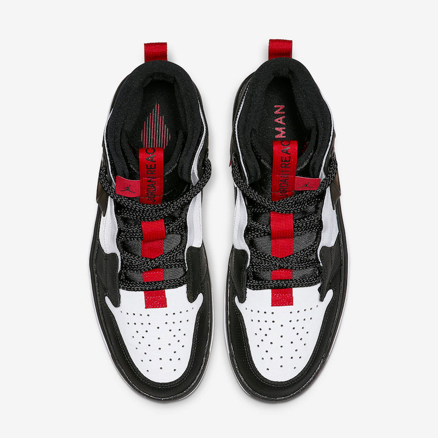 air jordan 1 high react white black red