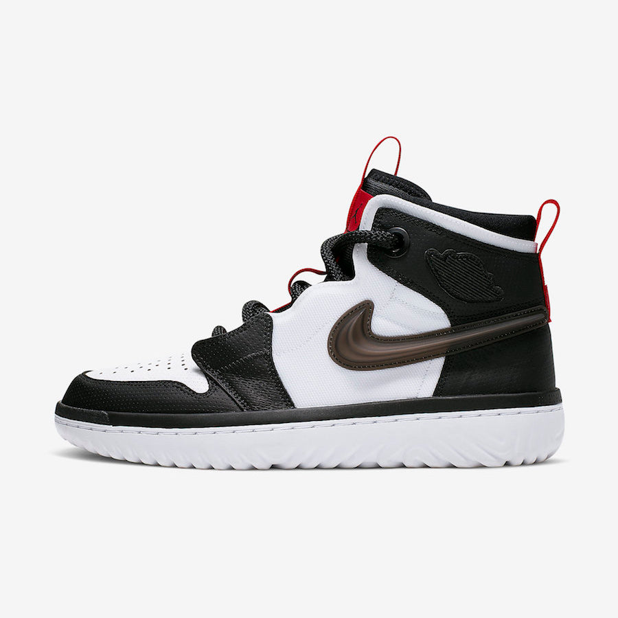 air jordan 1 high react white black red