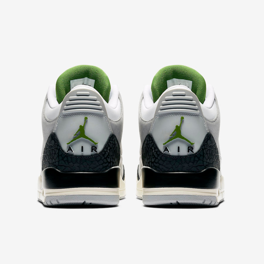 retro 3 green and grey