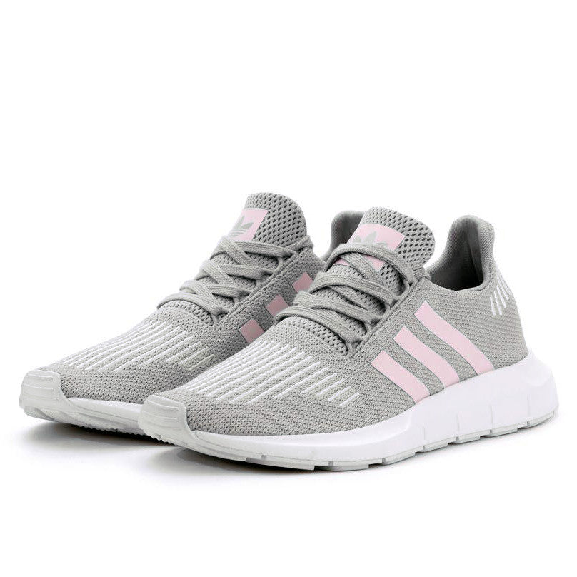 grey and pink adidas swift run