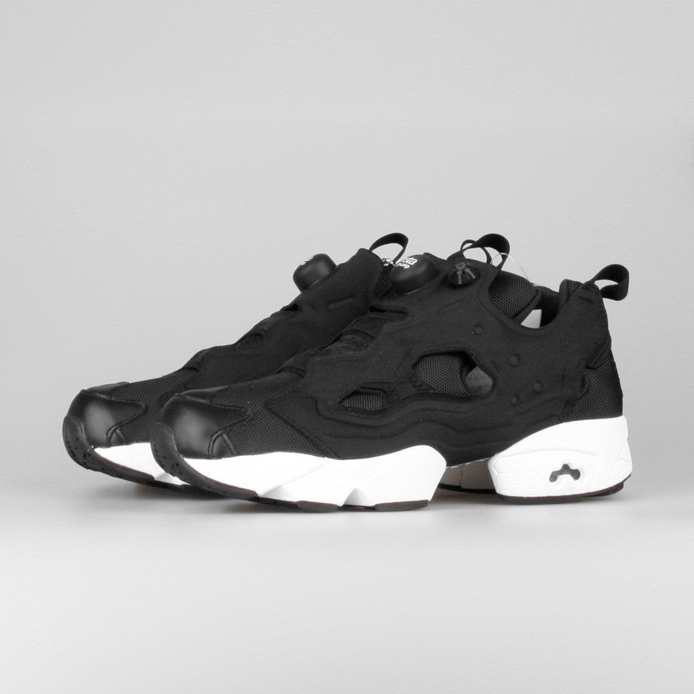 reebok pump fury black and white