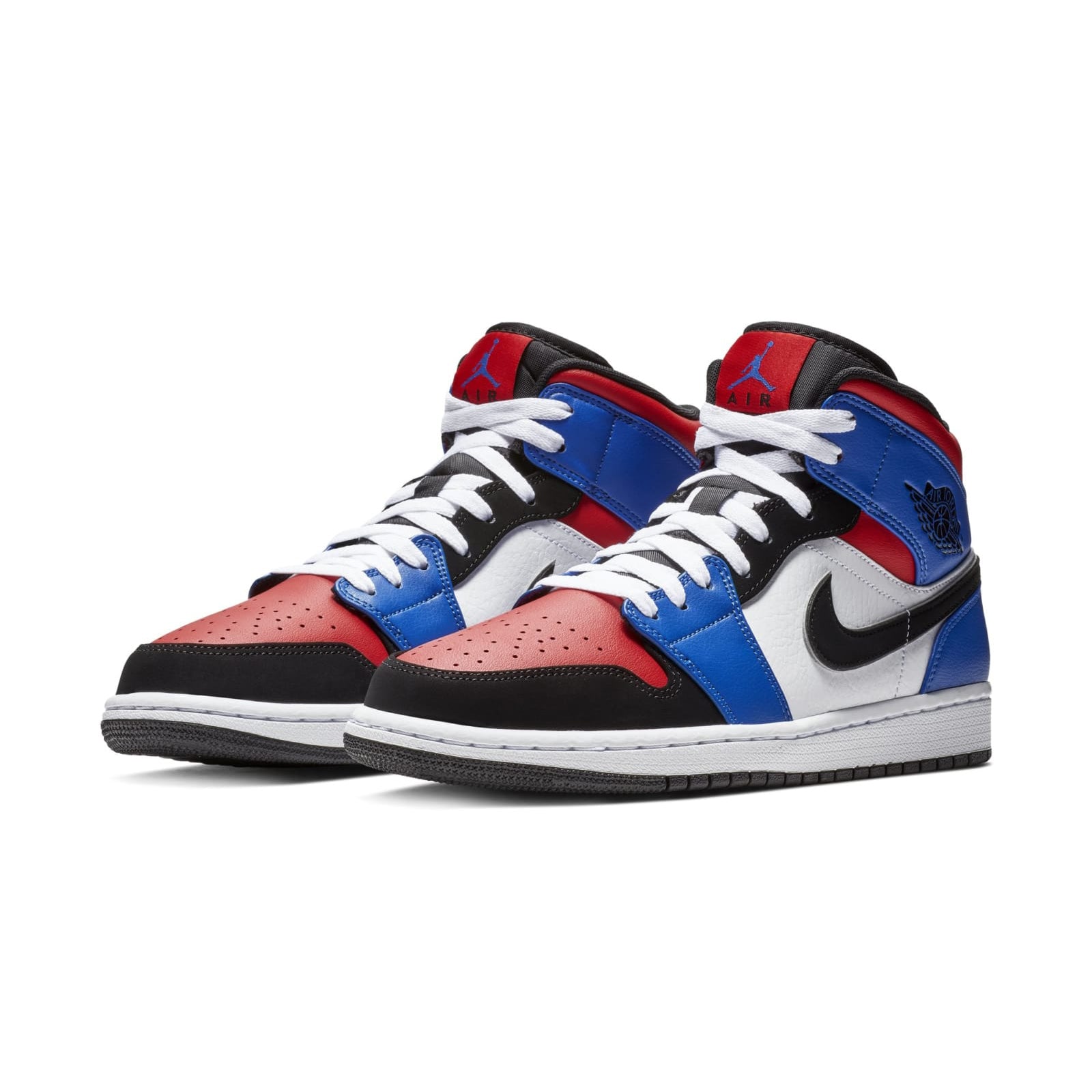 jordan 1 mid blue red white