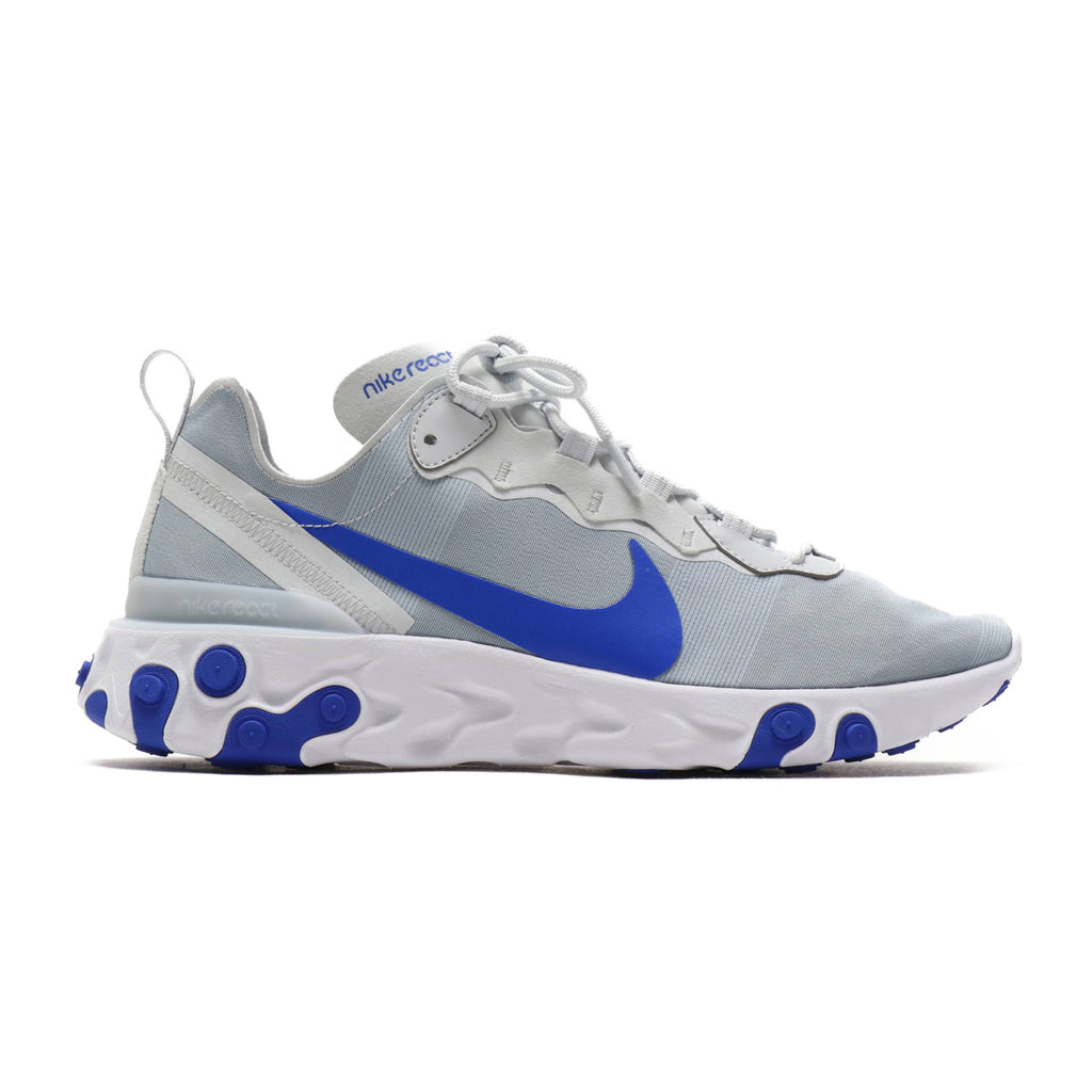 Nike React Element 55 Pure Platinum Racer Blue Wolf Grey White Bq6166 Bq6166 005 Kix Files