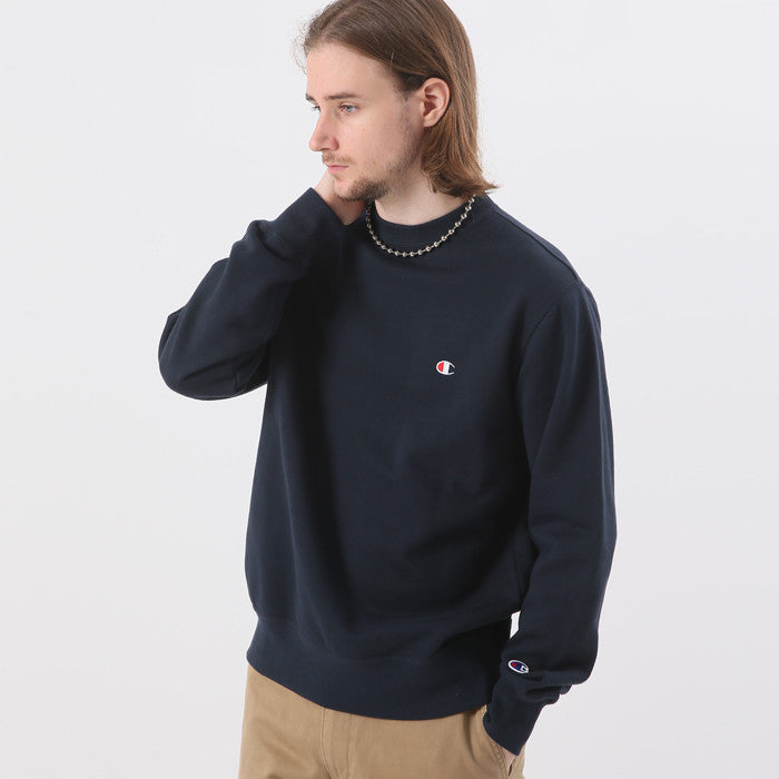 champion small logo crewneck