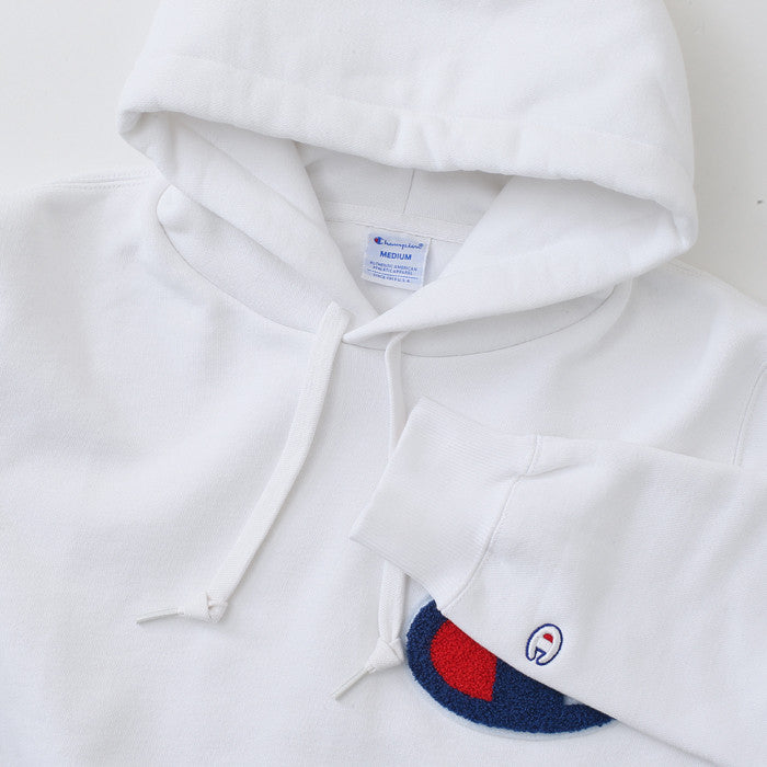 white champion hoodie big c