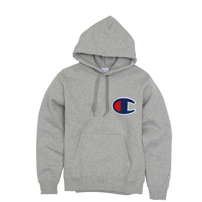 grey champion hoodie big c