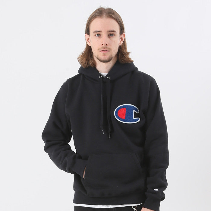 JP Big C Hoodie Black (C3-E127-090 