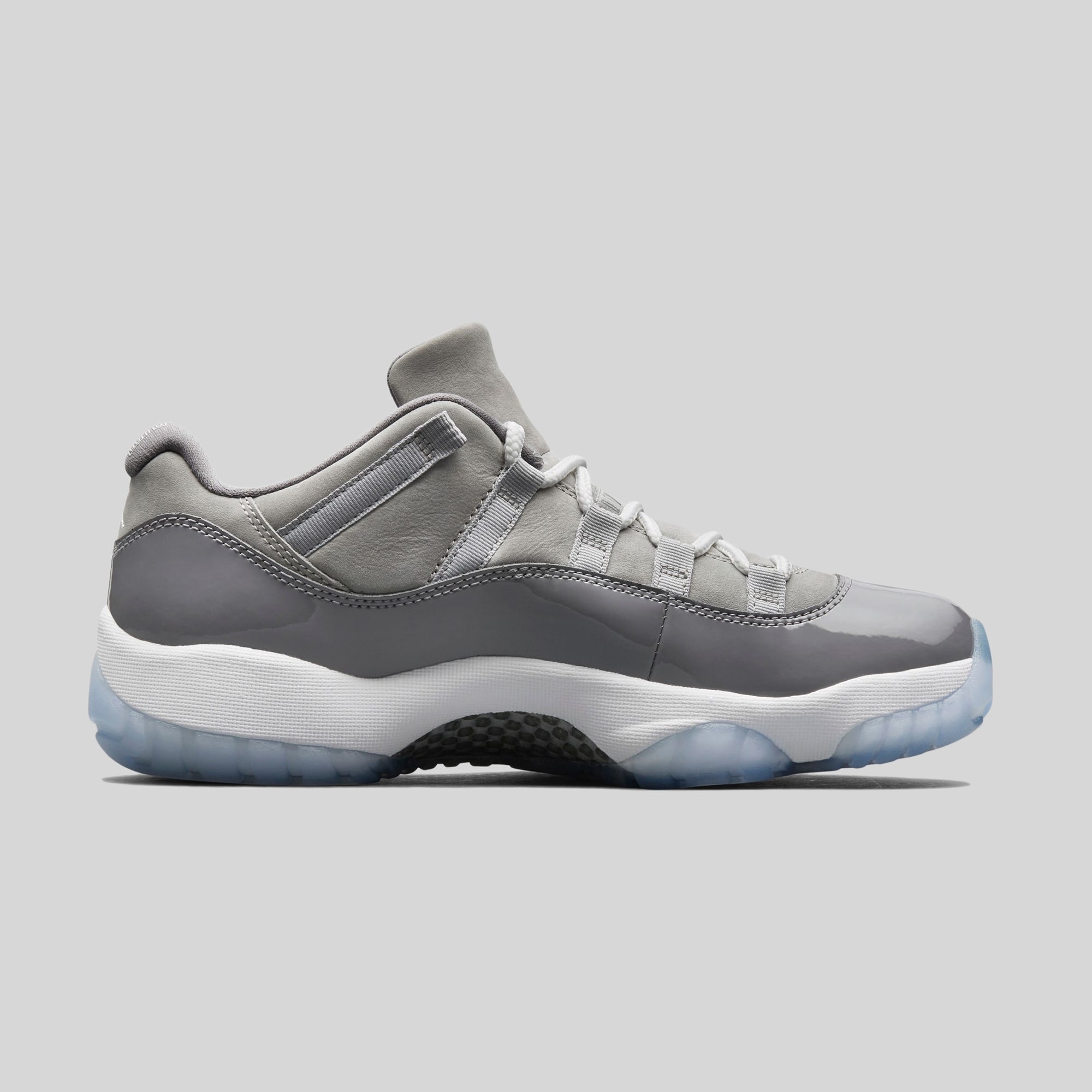 grey and white jordan 11