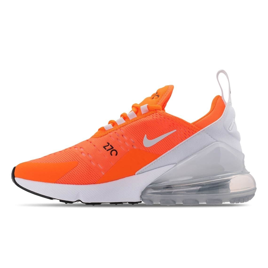 nike 270 orange and white