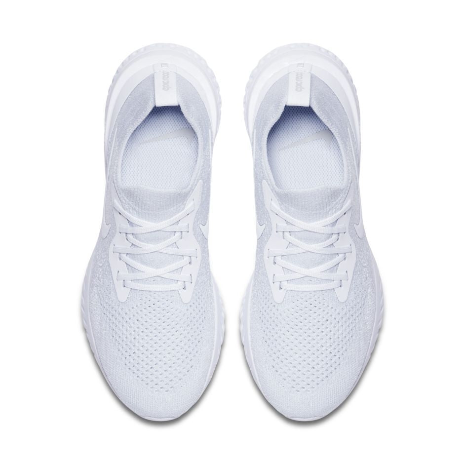 epic react flyknit true white