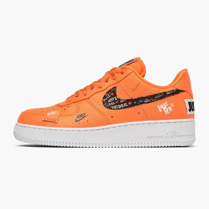 air force ones just do it orange