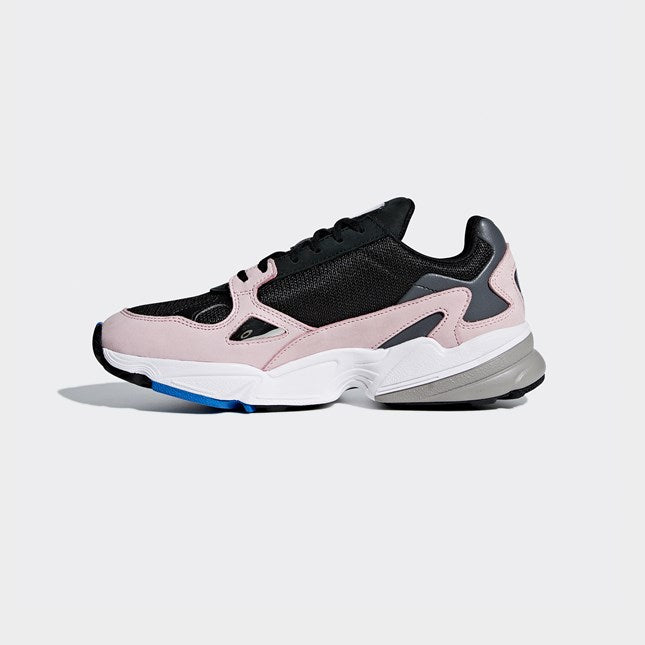 adidas falcon core black light pink