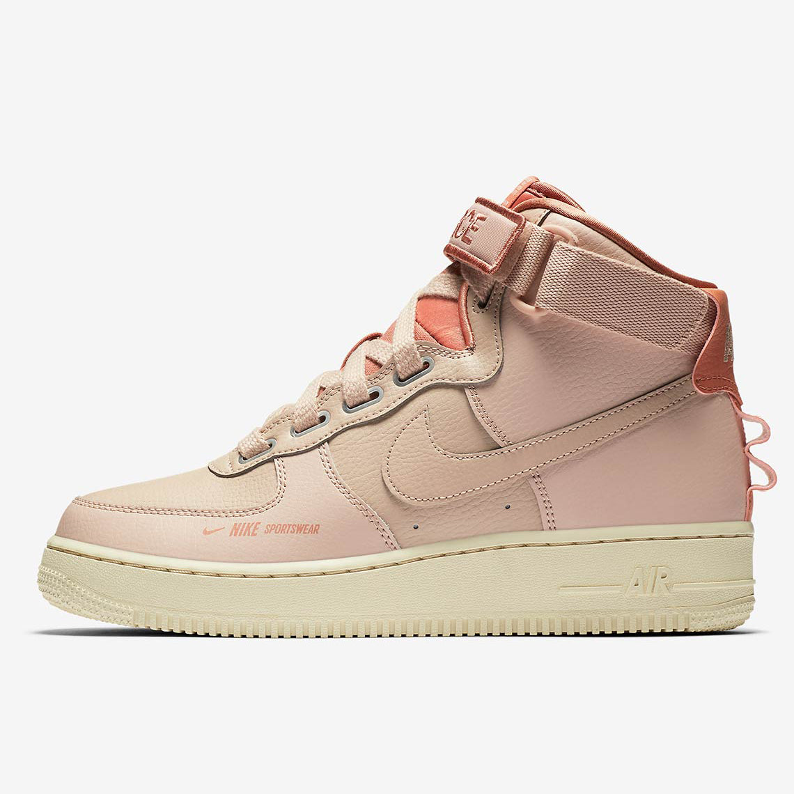 nike women's air force 1 high pink white